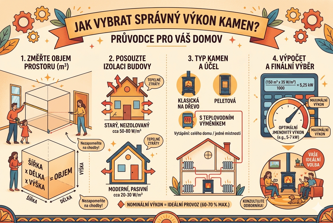 Jak vybrat správný výkon kamen?